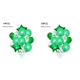 thumbnail image 2 of Yuarrent 14 unidades/juego de globos de fiesta, vacaciones, bodas, fiestas de cumpleaños, globos decorativos de papel de aluminio, verde verde 2piezas Yuarrent CBP140044, 2 of 6