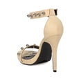 thumbnail image 3 of New Women Cape Robbin Meg-37 Faux Suede Beaded Ankle Strap Stiletto Sandal, 3 of 6