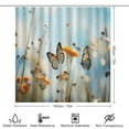 thumbnail image 2 of Watercolor Wildflowers Shower Curtain Sets with Rugs 4 Piece Rustic, 2 of 8