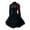 D-Dark Blue, variant on Wijhcboe 2025 Women's Dress Retro Style Gothic Dress Women plus Size Solid Color Trumpet Sleeve Gothic Clothing Men Boots Long Princess Dress Mens Gothic Clothing Shirts Long Black Gothic Dress Medie