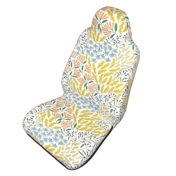 Picia Boho Print Waterproof Sweating Car Seat Cover for Post Gym Workout, Running, Beach and Hiking, Universal Fit Anti-Slip Bucket Seat Protector