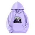 thumbnail image 4 of Hihipz Toddler Girls Graphic Hoodie Cartoon Koala Print Long Sleeve Pullover Kids Cozy Sweatshirt, 4 of 4