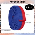 thumbnail image 2 of Red Blue Karate Belt Polyester Martial Arts Belt Judo Jiu-Jitsu TKD Aikido Uniform Ranking Belt Long Soft Universal Fit Belts Taekwondo for Men Women Sports Training Equipment 9.2ft, 2 of 6