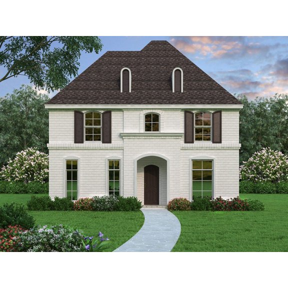 015-850: Luxury Colonial 3 Bed, 3 Bath Luxury Home Plan, 3249 Sq Ft: Full Blueprints with License to Build by Home Plan Marketplace - Lesuto