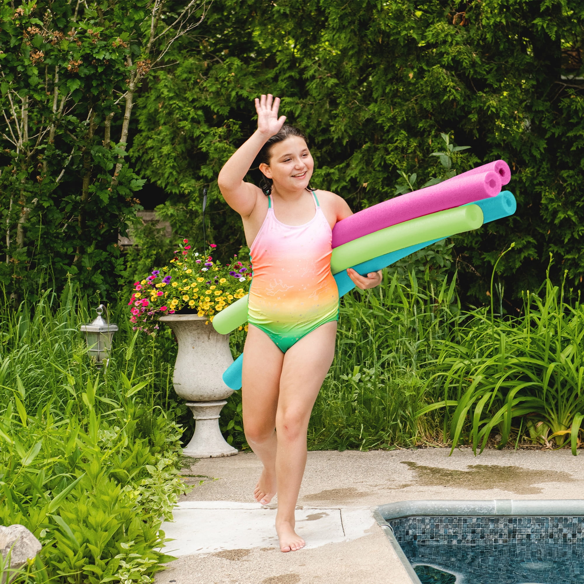 Big Joe Swim Pool Noodle (Single Unit), Green, 50 inches long, 2.25 inches wide