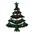thumbnail image 3 of Miangastore Rhinestone Pin Vintage Style Brooches Green Alloy 2Pcs 1.8x1.3x0.4In, 3 of 8