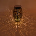 thumbnail image 3 of Hollowed Out Chrysanthemum Shadow Lantern, Hanging Metal Solar Lantern 5730LED Decorative Light  For Decks, 3 of 8