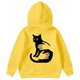 thumbnail image 3 of Jamsmile Toddler Girls Hoodies Sweatshirts Adorable Cat Print Hooded Sweatshirts Children Girls Pullover Animal Cozy Outerwear, 3 of 4
