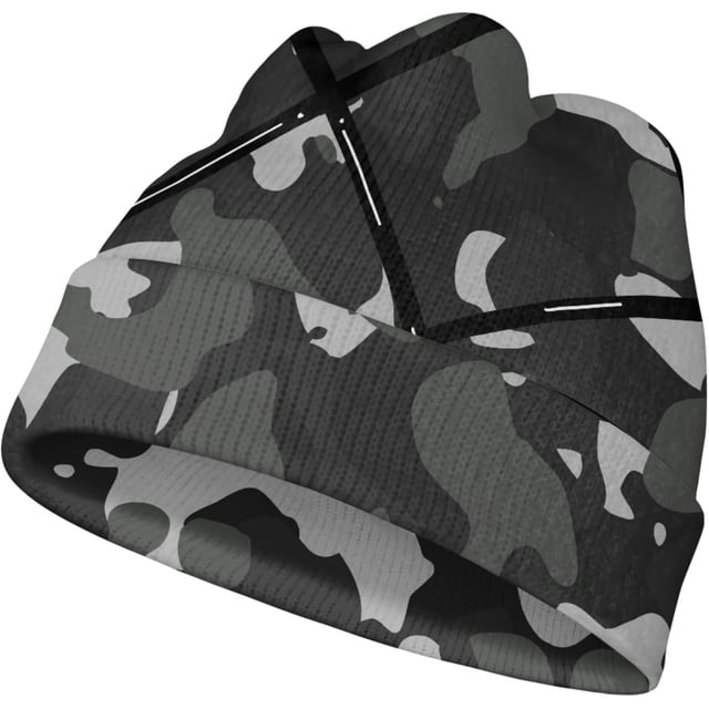 Tuque de Chasse Camouflage à Revers pour Hommes, Légère, Extérieure, Exercice, Décontractée, Douce, Chaude, Hiver, Bonnet