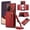 Red, variant on Decase Compatible with Samsung Galaxy Note 20 Ultra Case with Card Holder and Strap for Women,Crossbody Lanyard,Stand Ring Kickstand,Snap Clasp,Phone Wallet Case,Black