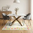 thumbnail image 3 of ODIKA 5'x7' Washable Area Rug School Classroom Pencil Welcome Teacher Preschool Door Schoolgirl for Guest Room, Lounge, Apartment, Non-Slip Low Profile, Stain Resistant, 3 of 7