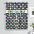thumbnail image 2 of Kitchen Curtains 36 Inch Short - 3 Panel Set, Boho Elephant Mandala Print, Rod Pocket Window Curtain, 100% Polyester for Farmhouse, Retro Bohemian Kitchen, Easy Wash, 2 of 6