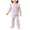 Purple, variant on Toddler 2 Piece Knitted Set Crew Neck Long Sleeve Button Down Cardigan Elastic Waist Pants Cute Comfy Outfits For Girls (3-4 Years, Pink)