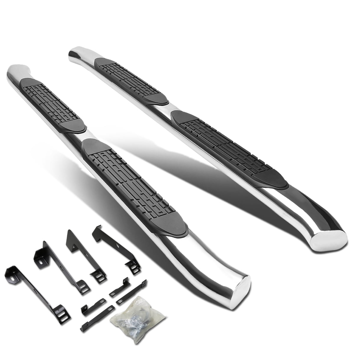 DNA Motoring 4" Nerf Bars For 0209 Dodge Ram Truck 1500 2500 3500 Crew