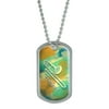 Trombone - Musical Instrument Music Brass - Green Dog Tag