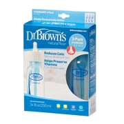 Dr. Brown's Natural Flow Bottle 3-Pack, 8 oz.