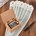 thumbnail image 4 of Giaone 15 Note DIY Wood Music Box with Blank Paper Strips for Personalizing Melodies, 4 of 9