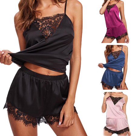 

Lace Lingerie for Women Sexy Pajamas Set Sleepwear with Shorts