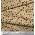 thumbnail image 3 of Soimoi Rayon Fabric Leaves & Berries Fruits Print Sewing Fabric Yard 42 Inch Wide, 3 of 5