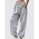 thumbnail image 5 of Pantalones Deportivos Holgados de Cintura Alta para Mujer, para Correr, Deportivos, de Entrenamiento, con Bolsillos Gris XXL, 5 of 6