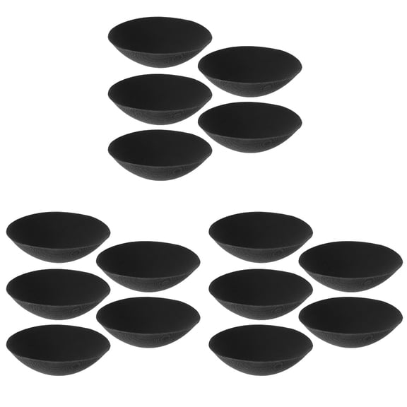 Baluue 15 Pairs Bra Pads Inserts Breathable Sports Bra Pad Polyester Round Bra Pads