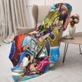 thumbnail image 3 of Yu-Gi-Oh Flannel Blanket Cozy Ultra-Soft Micro Throw Blanket For Bed Sofa Couch Car Office Camping Travel All Season Fleece Blanket 40"x30", 3 of 8