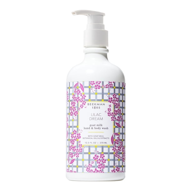 Gel de baño para manos y cuerpo Beekman 1802 Goat Milk Lilac Dream 370 ml