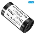 thumbnail image 3 of Uxcell Motor Start Capacitor 43-52uF/Mfd 250V 50/60Hz CD60 Run Capacitor 2 Pack, 3 of 5