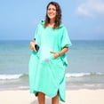 thumbnail image 2 of Winthome Surf Poncho Changing Robe with Hood and Pocket Quick Dry Lightweight Changing Towel Poncho for Surfing Beach Swimming Outdoor Sports, 2 of 6