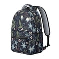 thumbnail image 2 of Pioneer Flower Floral Print Pattern Backpack for School, Cute School Bag with Adjustable Shoulder Straps and Padded Back, 15.3"x11"x7.1", 2 of 5