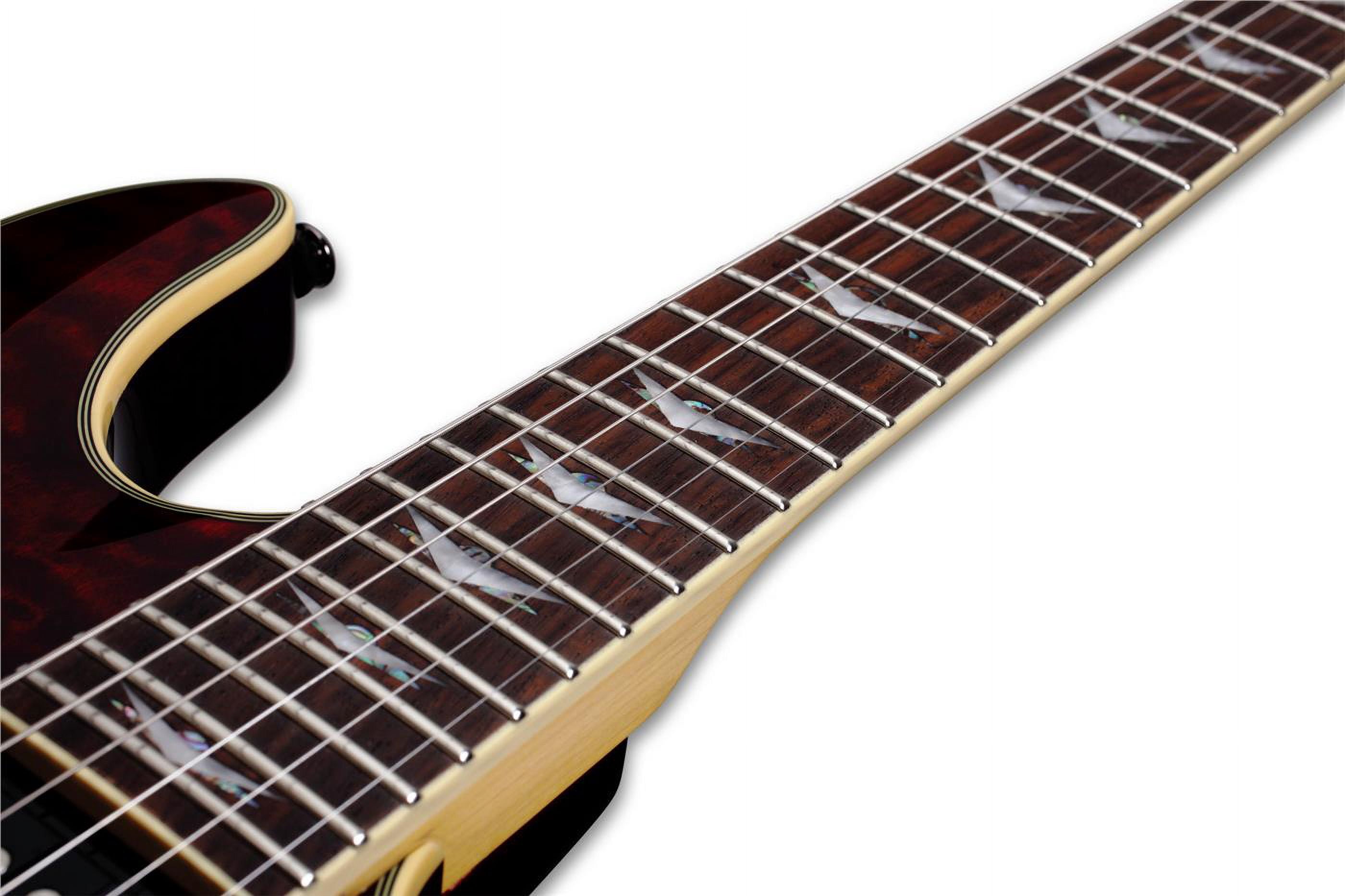 Schecter Omen Extreme-6 Series Electric Guitar w/Quilted Maple Top - Black Cherry