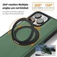 thumbnail image 2 of ELEHOLD Case for iPhone 13 Pro Max,  Magnetic Leather Case with 360°Rotatable Ring Stand [Compatible with MagSafe] Phone Case,Darkgreen, 2 of 6