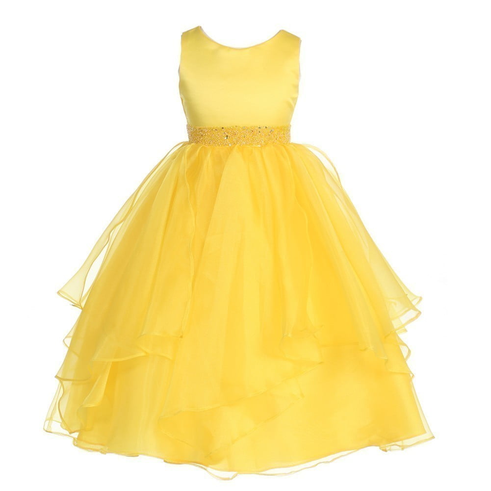 little girls yellow dress