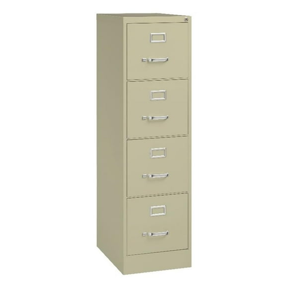 22" Deep 4-Drawer Letter-Size Commercial Vertical File, Fully Assembled