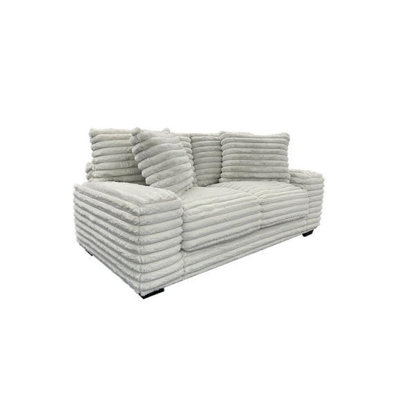 Porter Designs Big Chill Microfiber Loveseat - Gray