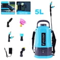 thumbnail image 3 of 5L Electric Sprayer with 5 Mist Nozzles Battery Powered Sprayer with Adjustable Shoulder Strap Garden Sprayer for Yard Lawn and Garden (US), 3 of 10
