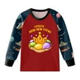 thumbnail image 4 of Curenmufel Pyjama pour Enfant Pyjama pour Filles Ensemble de Pyjamas pour Enfants Pyjama à Manches Longues Pyjamas des Fêtes 4T 5T (Rouge, 4-5 Ans), 4 of 4