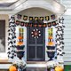 thumbnail image 4 of Decoraciones de Halloween, adornos de Halloween, calabazas, fantasmas, murciélagos, decoración para tirar de la bandera de Halloween, suministros para decoraciones de fiesta con letrero de porche, ban, 4 of 6