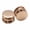 Gold, variant on SeekLGT Spring Cord Silver Lock End Stopper Double Hole Round Plastic Fastener Slider Toggles for Drawstrings Lanyard Paracord and Elastic Bungee Shoelace Lace Locks 50PC