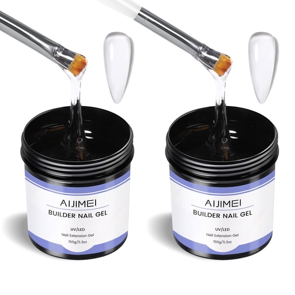 Extensión de uñas transparente Builder Gel AIJIMEI, 150 g, UV y LED