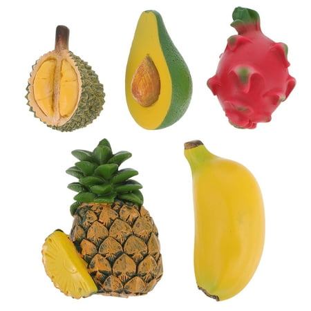 

5pcs Creative Fruit Fridge Magnets Refrigerator Decorations (Assorted Color)
