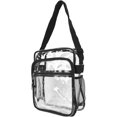 thumbnail image 1 of HUGFEGWE PVC Transparent Shoulder Bag, Fashion Reinforced Stitches Large Capacity PVC Shoulder Bag for Beach,Concert,Work CA919-136916, 1 of 9