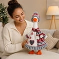 thumbnail image 6 of Aurorax 19 inch Porch Goose Christmas Outfits 23",Porch Goose Clothes Set,Winter Porch Goose Costume for Garden, 6 of 7