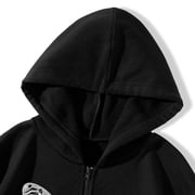 CHGBMOK Women's Zipper up Hoodie Gothic Butterfly Printing Hooded Sweatshirts Y2K Retro -Graphic Jacket Outwear