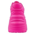 thumbnail image 3 of Berness Women Chunky Platform Sneakers Lace Up Fashion Trainers Thick Sole Casual Walking Light Weight Shoes BLAIR Hot Pink Fuchsia 8, 3 of 6