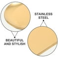 thumbnail image 3 of VORCOOL 3Pcs Oval Stainless Steel Snack Serving Tray Golden Multipurpose Use, 3 of 8
