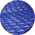 thumbnail image 1 of Ahgly Company Machine Washable Indoor Round Transitional Blue Ribbon Blue Area Rugs, 7' Round, 1 of 7