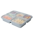 thumbnail image 2 of Restaurantware-Futura 50.7 Ounce Meal Prep Containers With Lids, 100 Tamper-Evident To Go Containers - Microwavable, Disposable, Silver Plastic Food Containers With Lids, For Take Out or Lunches, 2 of 11