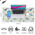 thumbnail image 5 of Long Mouse Pads for Desk,LightColor Dinosaurs Floral Pattern Desk Mats on Top Of Desks, Desk Mouse Pad Extra Large with 3mm Non-Slip Base and Stitched Edge for Gaming,Office,Work,Home 35.4"x15.7", 5 of 6