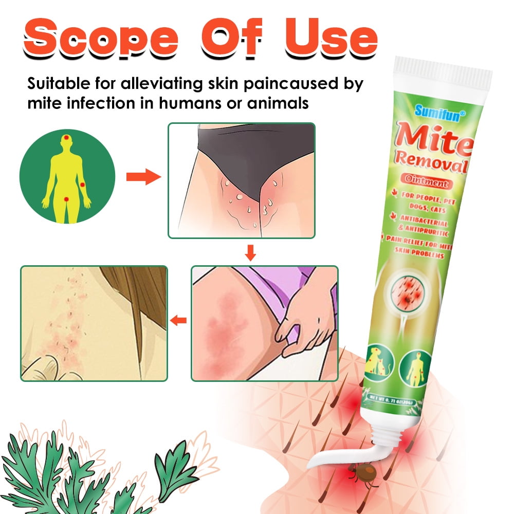 Mite Removal Ointment Natural Herb Pubic Lice Antibacterial Cream  Professional Body Care Supplies New - Walmart.com